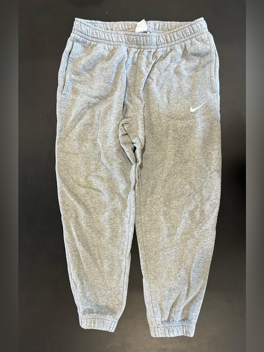 Nike Gray Fleece Jogger Bottoms